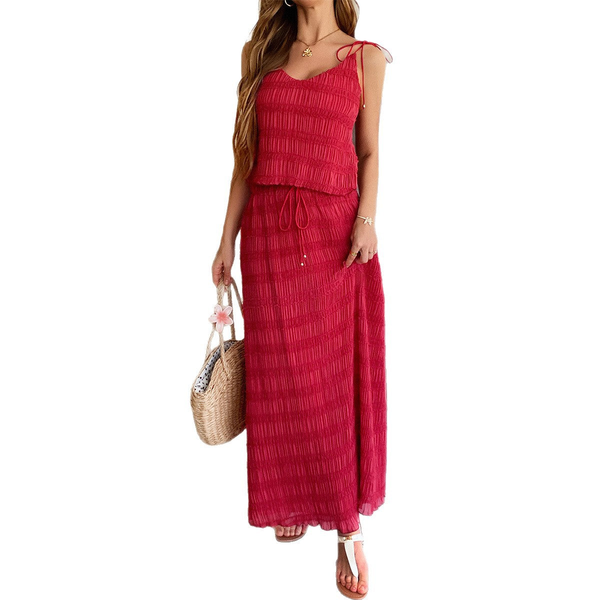 Elegant Wind Strap Ripple Small Strap Set for Women