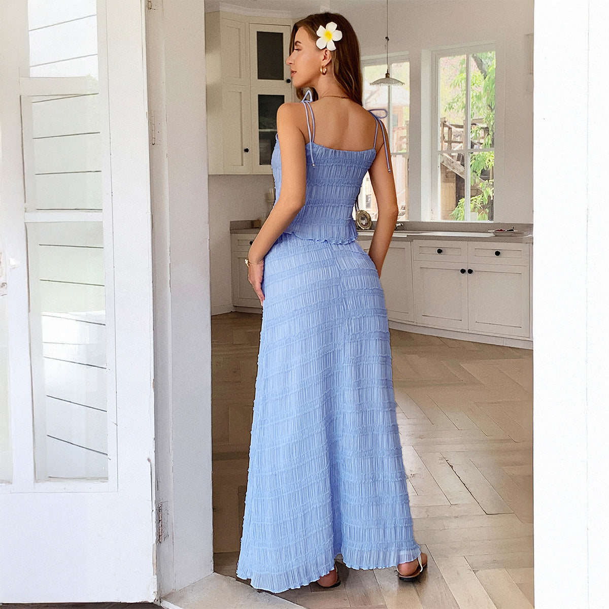 Elegant Wind Strap Ripple Small Strap Set for Women