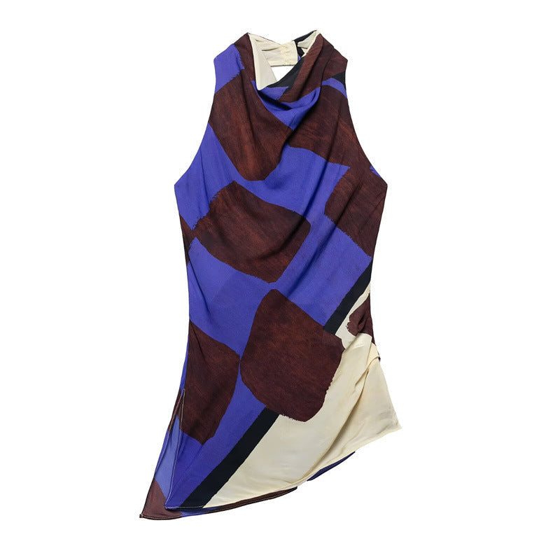 European and American style women's fashion casual printed neck hanging set