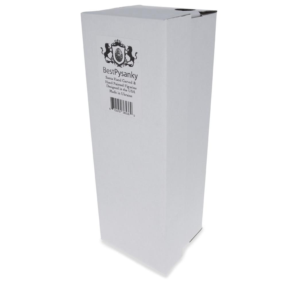 Hand Carved Ukrainian Santa with Children Caroling Solid Wood Figurine 11 Inches