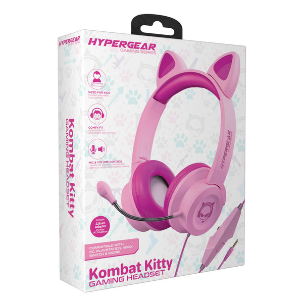 HyperGear Kombat Kitty Gaming Headset with Detachable Mic