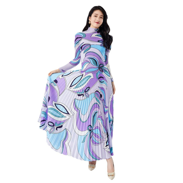 Fashion suit women's pleated two-piece set