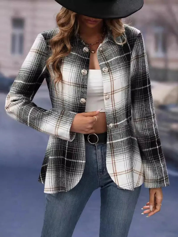 Fashionable women's clothing elegant commuting woolen suit slim fit jacket