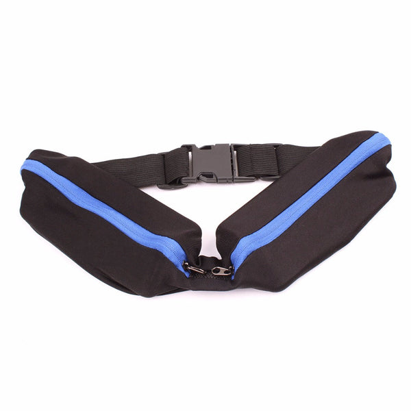 JupiterGear Dual Pocket Running Belt Sports and Travel Fanny Pack for Jogging, Cycling and Outdoors
