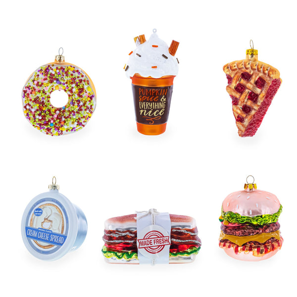 Mushroom Clip on Glass Ornaments