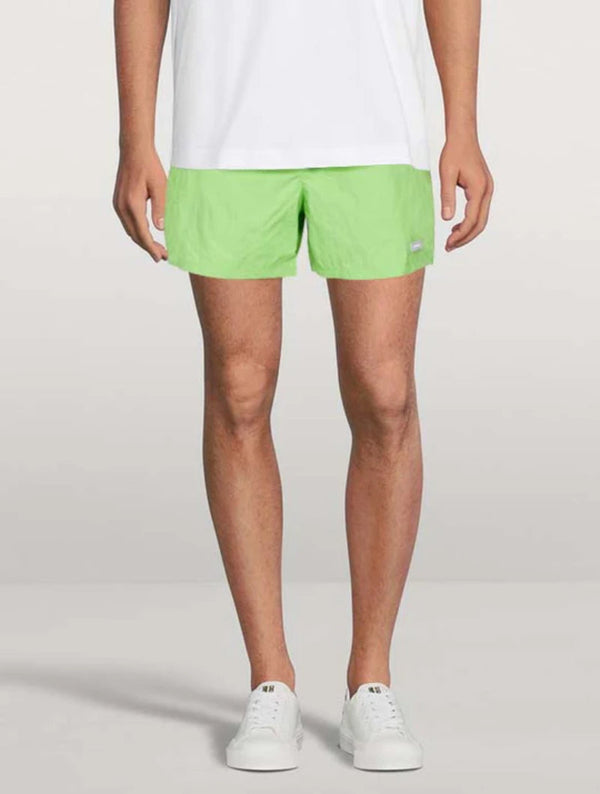 Helmut Lang MEN'S AIRY Logo Polyamide-Blend Swim Shorts – Lightweight and Quick-Drying
