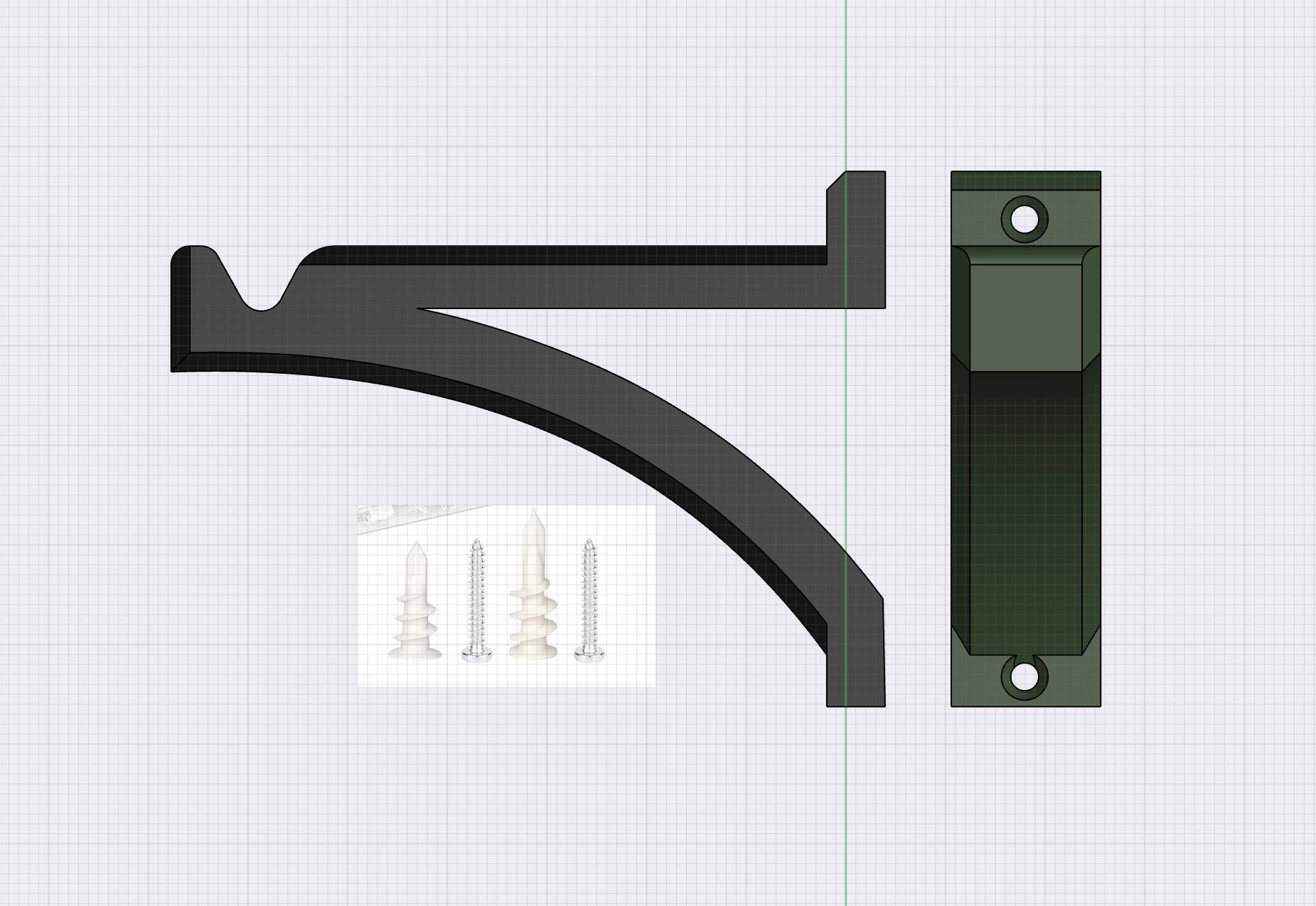 Hanging Planter Wall Hook, Curved