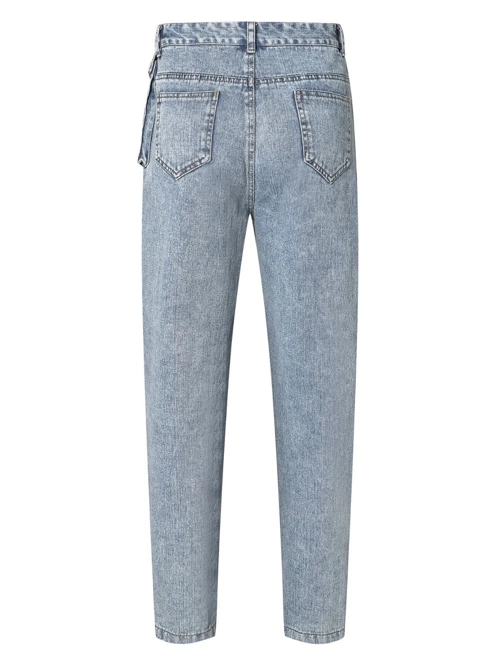 High Waist Straight Leg Jeans