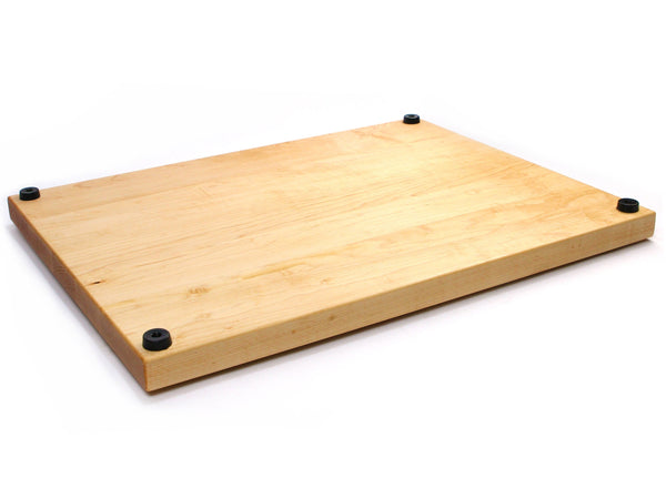 1.25” Thick Extra Large Butcher Block Cutting Board With Rubber Feet, Thick Cutting Board, Wood Chopping Board, American Made Maple Hardwood