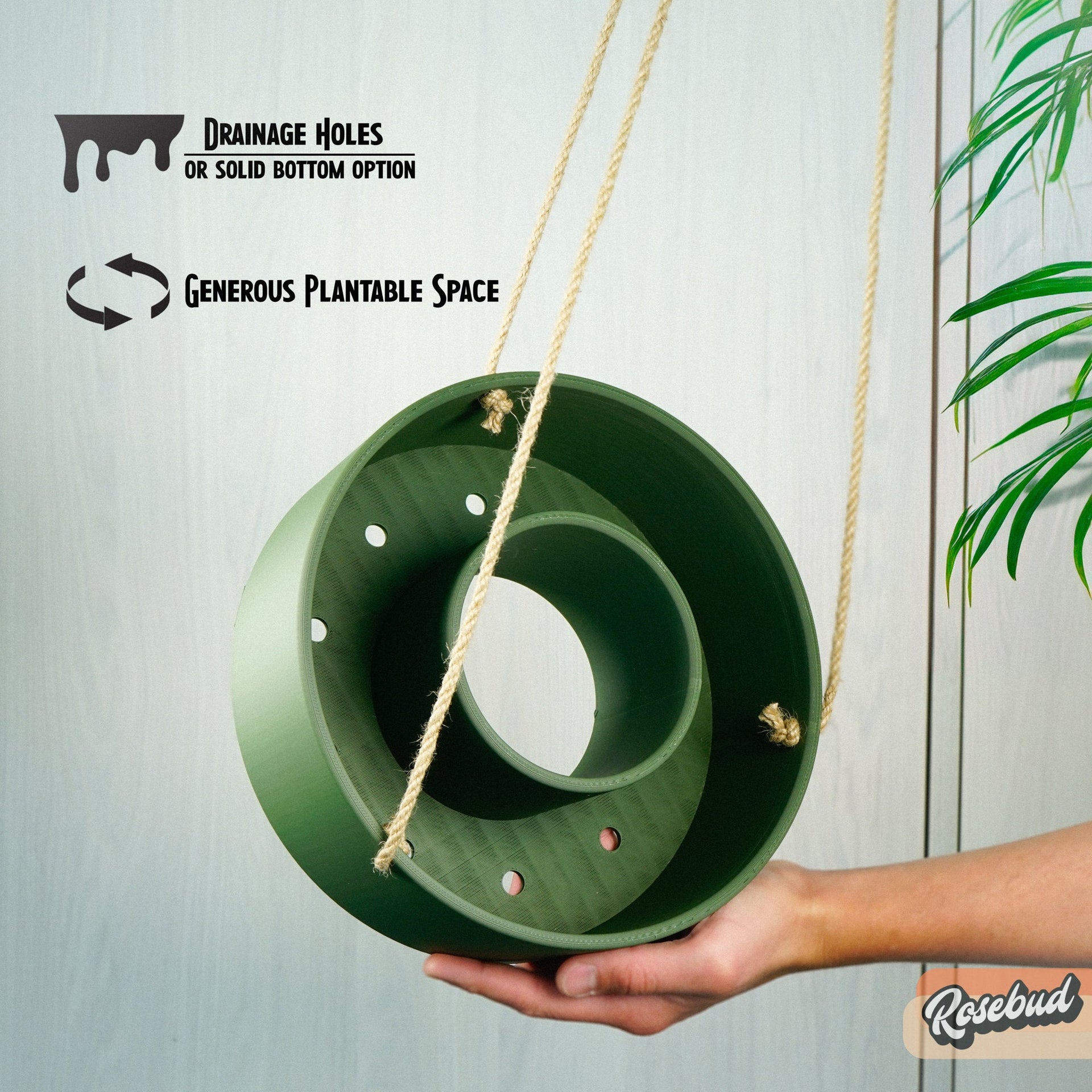 Hanging Chandelier Planter with Drainage