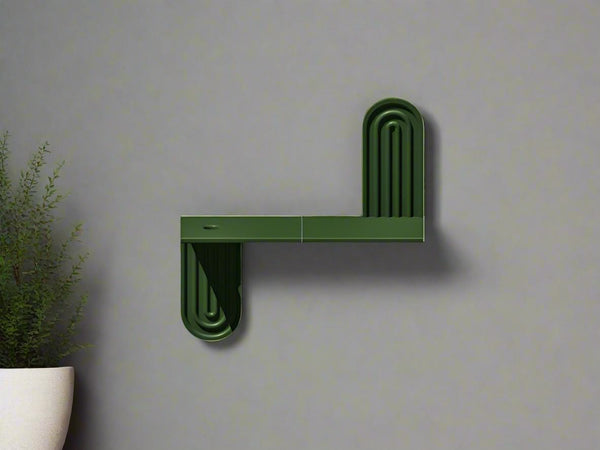 Modern Floating Wall Shelf, Unique Arch Oval Home Decor, 3D Printed Propagation or Reed Diffuser Shelf, Wall Shelf Catchall, Entryway Decor