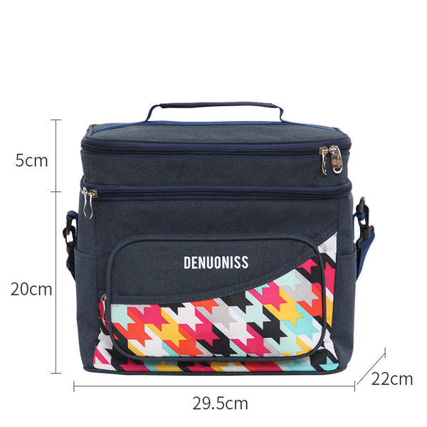 Innovative waterproof aluminum foil insulation bag refrigerated leak-proof ice pack multi-functional lunch box bag large capacity meal bag