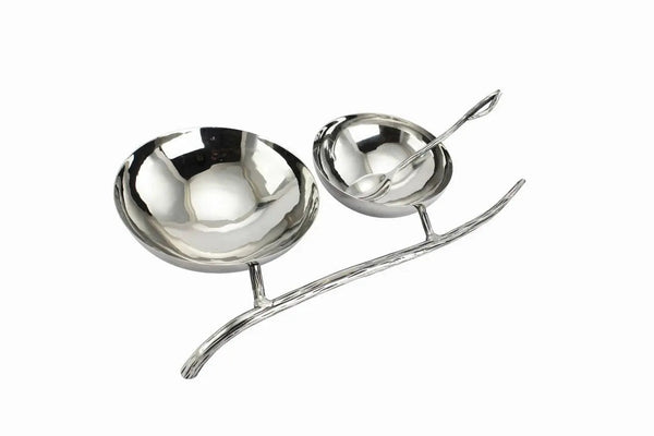 Hammered Branch Nut Bowl