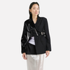 Irregular suit jacket women's waist cinched suit jacket