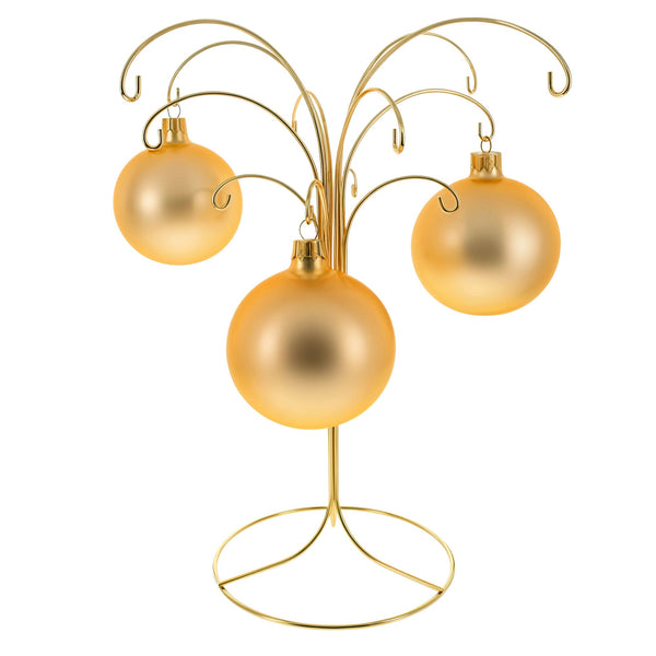 12-Arm Spiral Fountain Brass Gold Metal Ornament Stand Display 11.5 Inches (Taiwan)