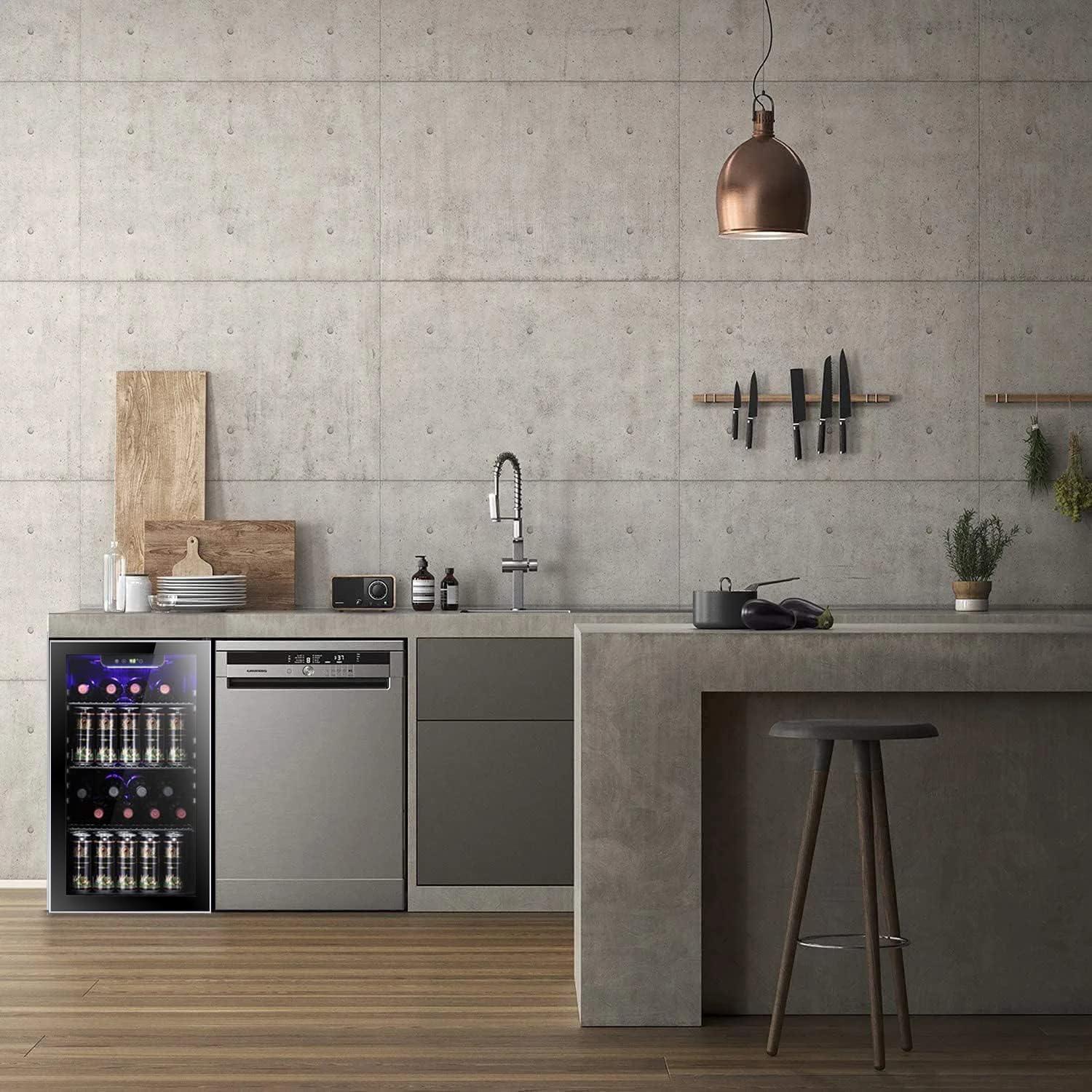 3.2 cu.ft  Wine Cooler/Cabinet Beverage Refrigerator W5899H