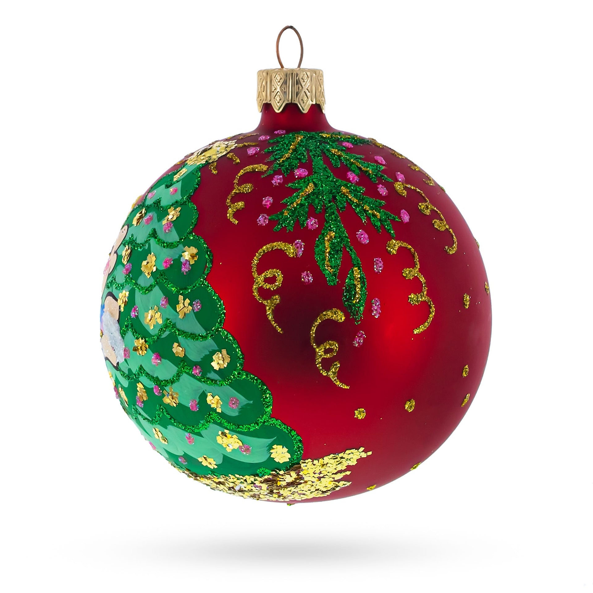 Horse Decorating Tree Glass Ball Christmas Ornament 3.25 Inches