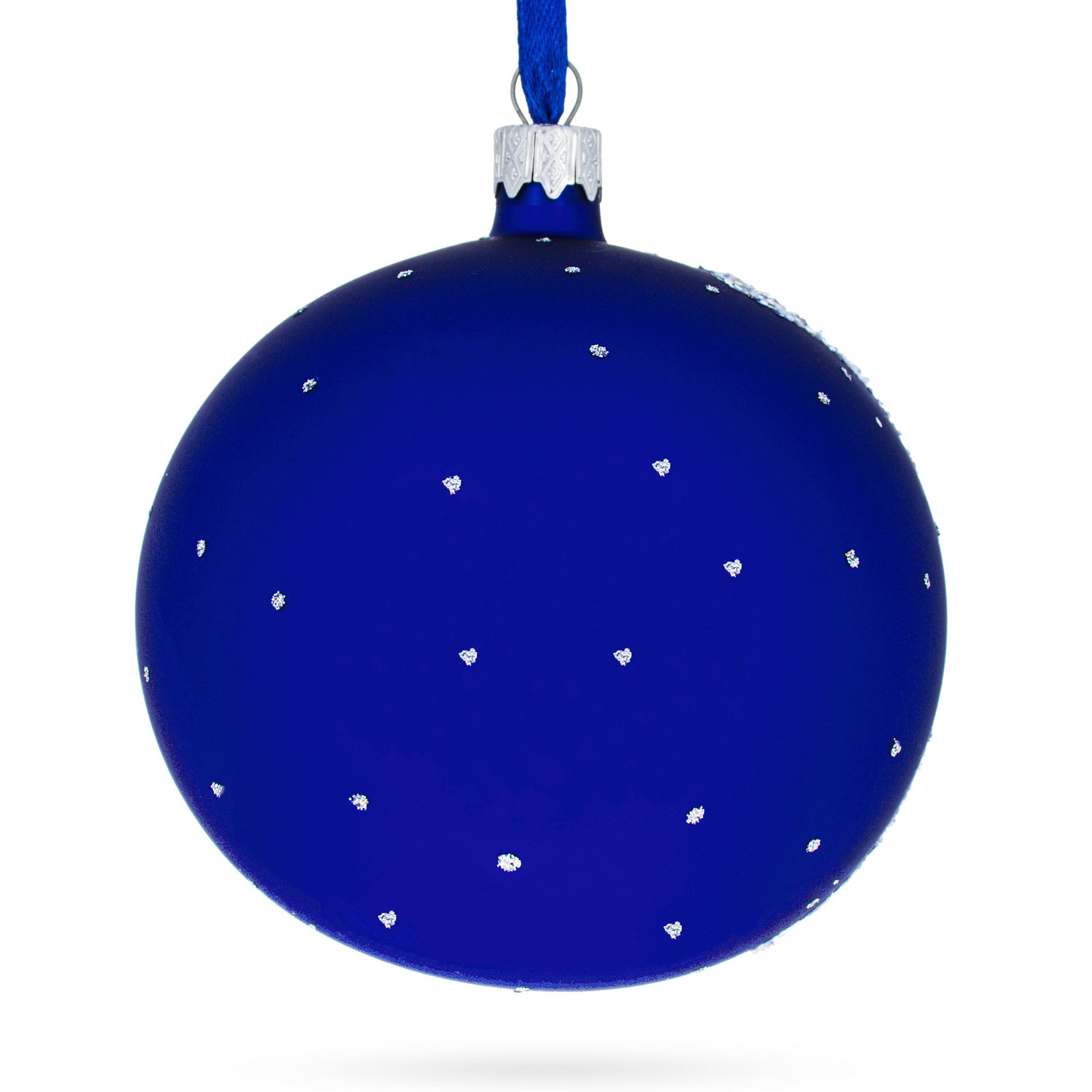 1913 'Paris Through the Window' by Marc Chagall Artistic Glass Ball Christmas Ornament 4 Inches