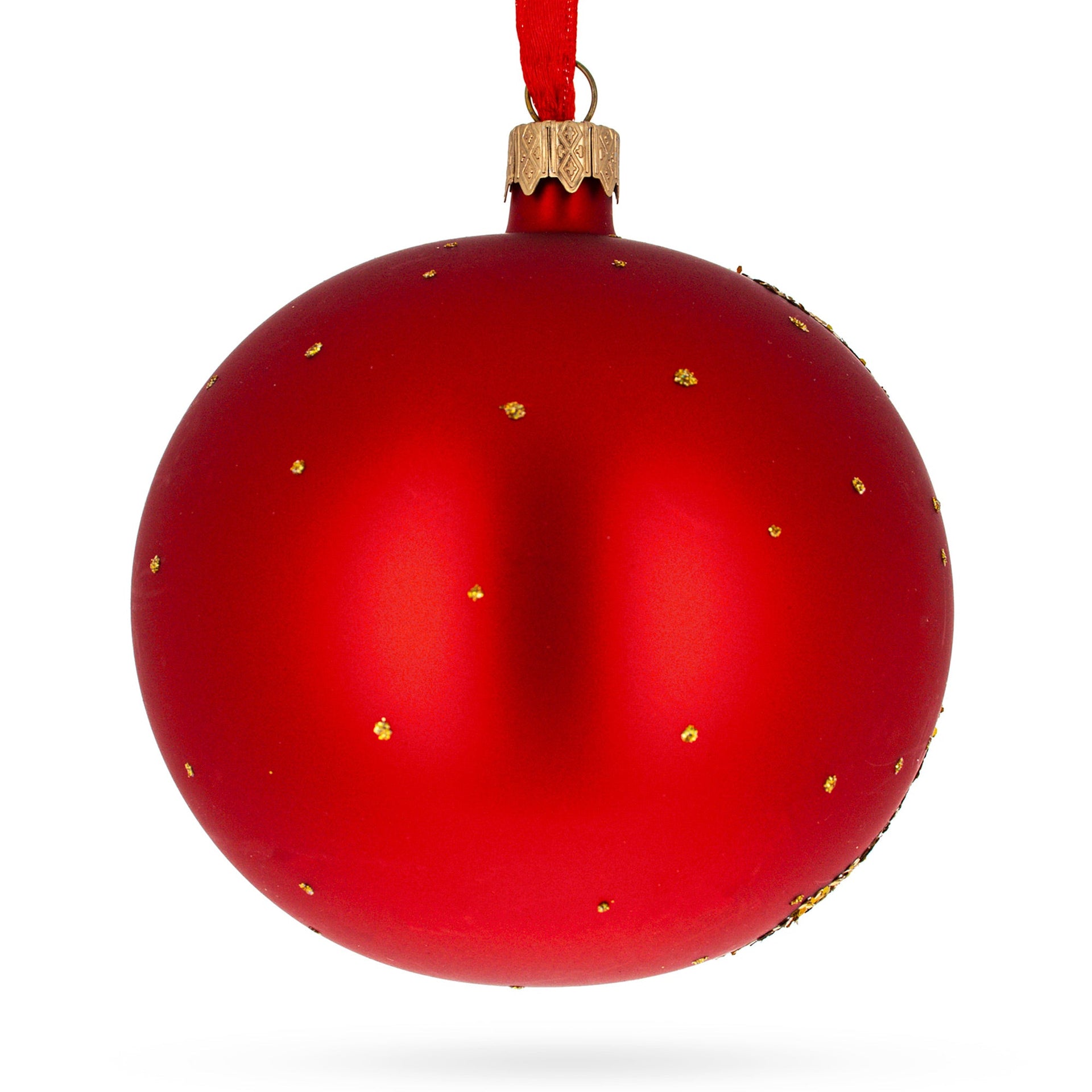 1908 'The Kiss' by Gustav Klimt Art Nouveau Masterpiece Glass Ball Christmas Ornament 4 Inches