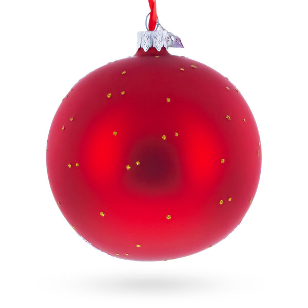 1866 'Spring Bouquet' by Pierre Auguste Renoir Glass Ball Christmas Ornament 4 Inches