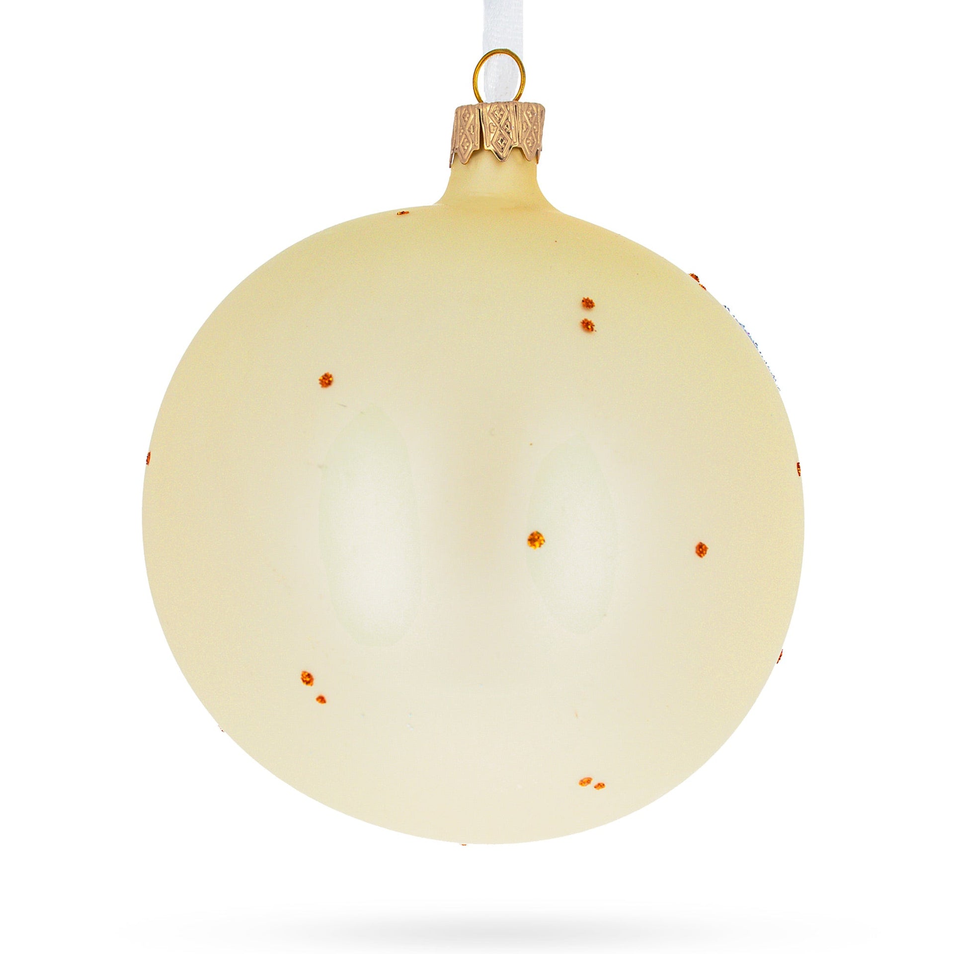 Guinea Pigs Glass Ball Christmas Ornament 4 Inches