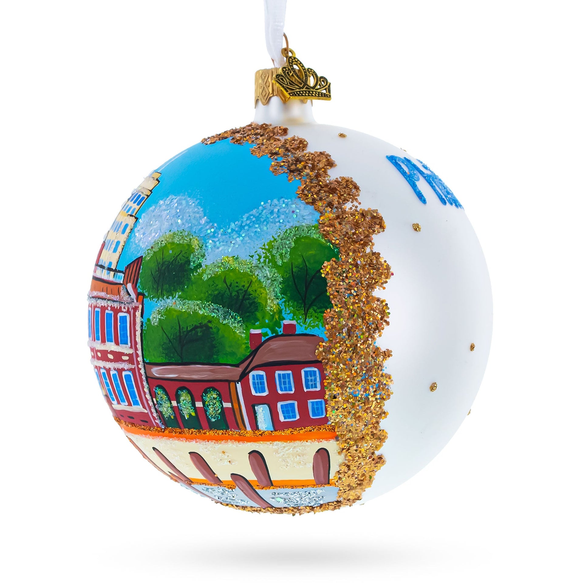 Independence Hall, Philadelphia, Pennsylvania, USA Glass Ball Christmas Ornament