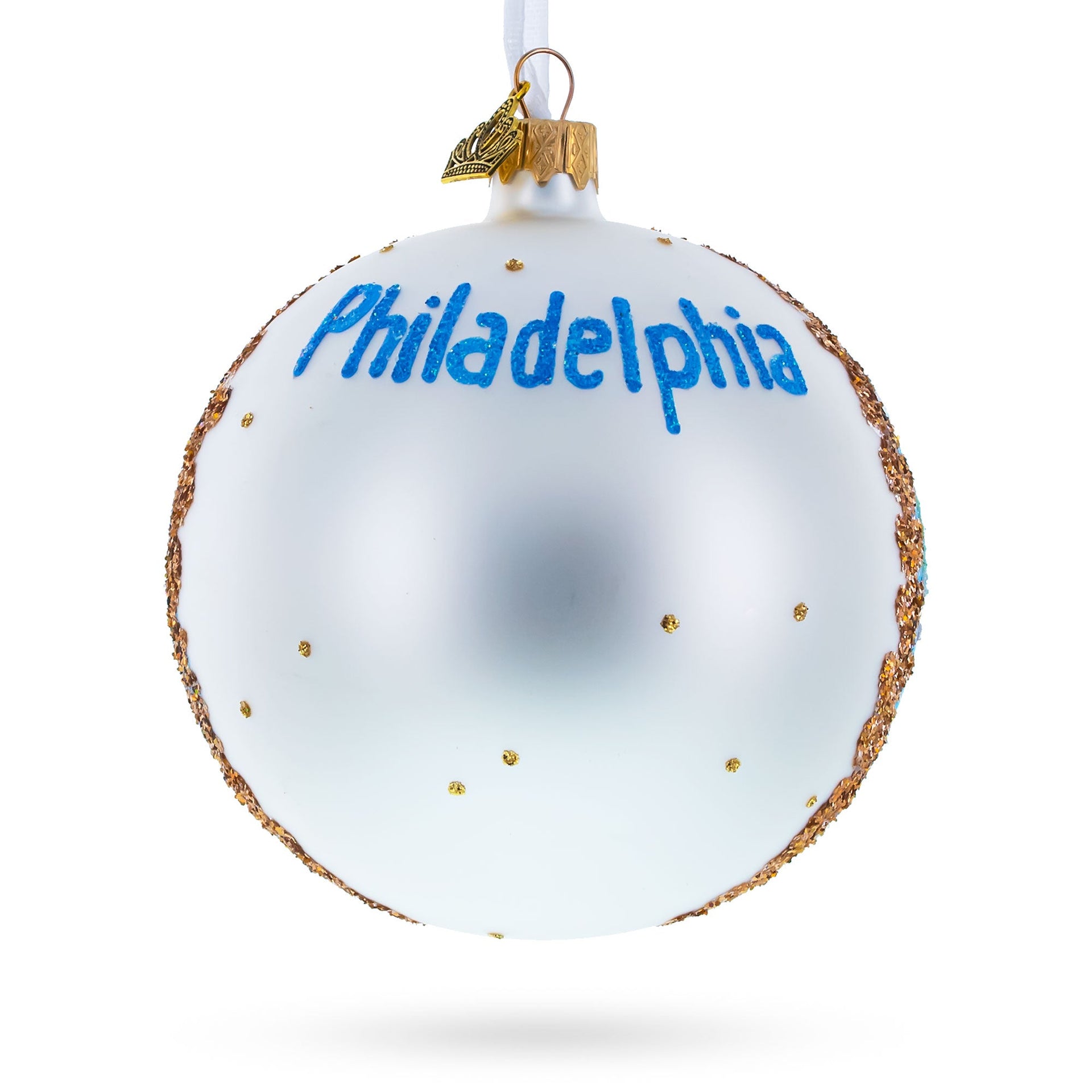 Independence Hall, Philadelphia, Pennsylvania, USA Glass Ball Christmas Ornament