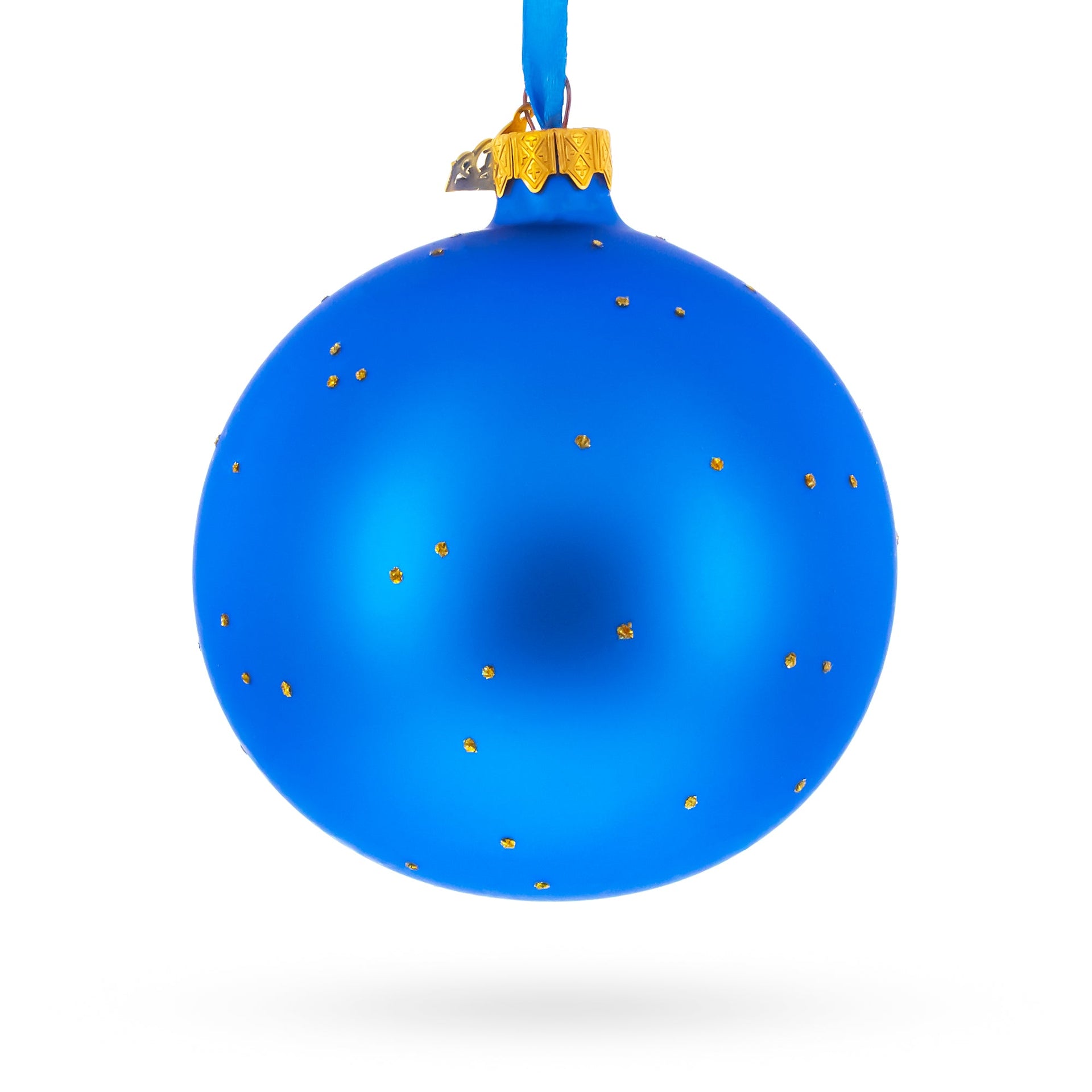 India Landmarks and Symbols Glass Ball Christmas Ornament 4 Inches