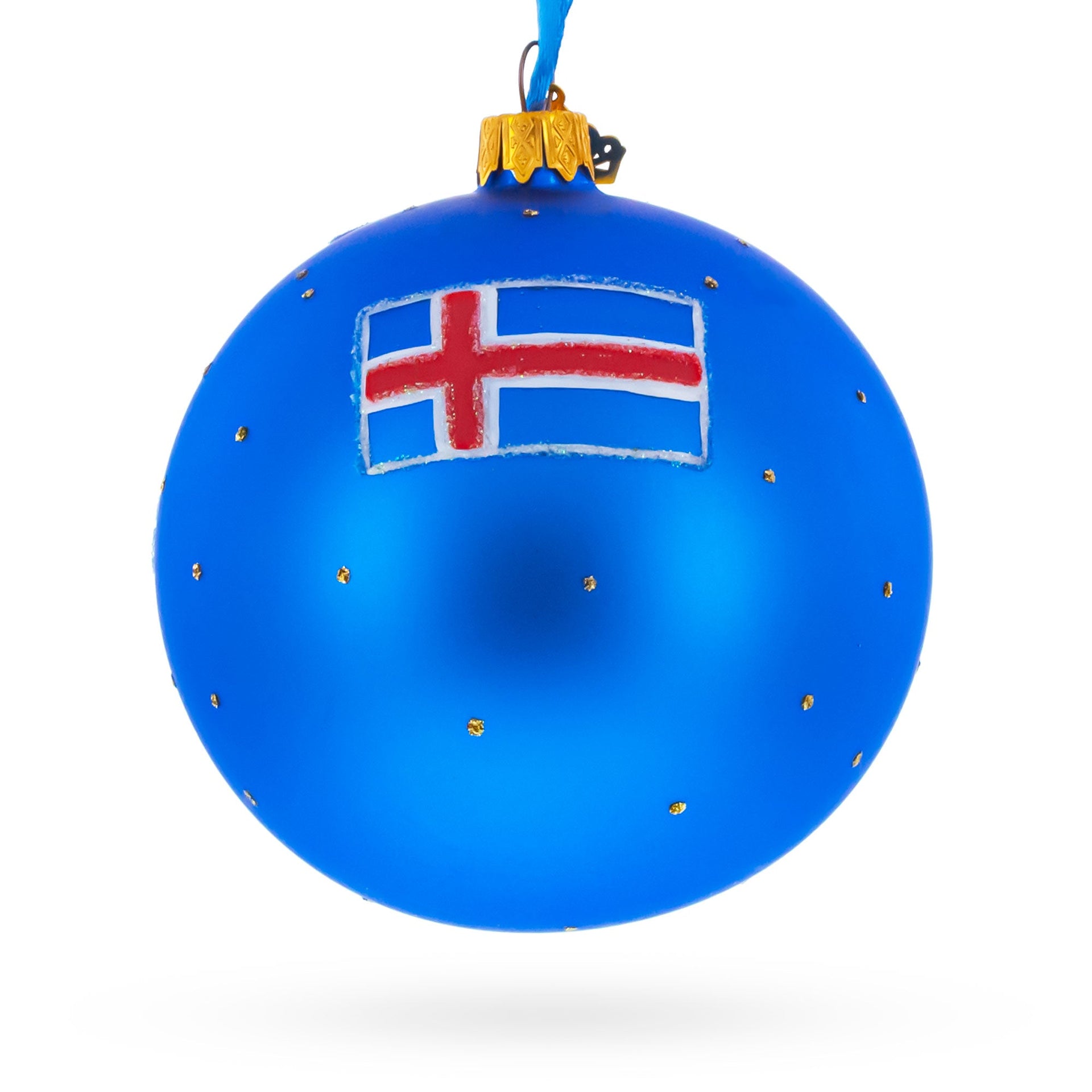 Hallgrimskirkja Church of Hallgrímur, Reykjavík, Iceland Glass Christmas Ornament