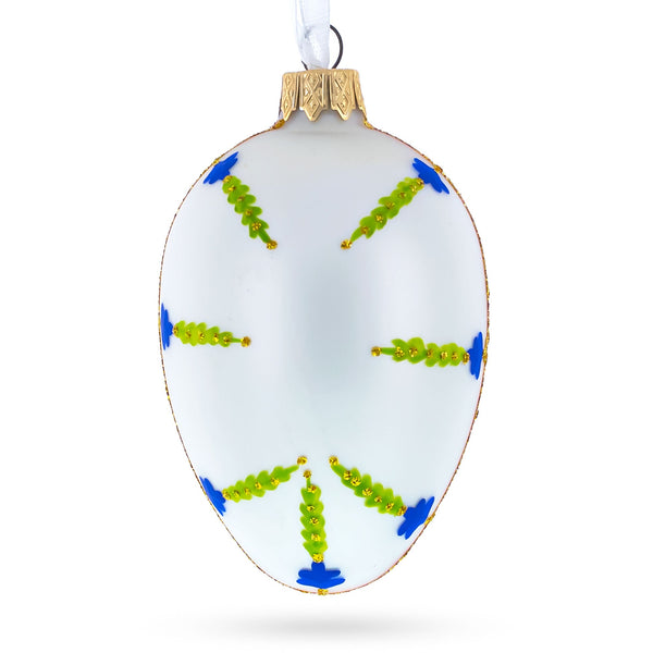 1894 Renaissance Royal Egg Glass Ornament 4 Inches