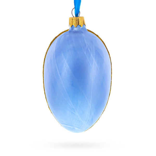 1907 Cradle With Garlands Royal Glass Egg Ornament 4 Inches