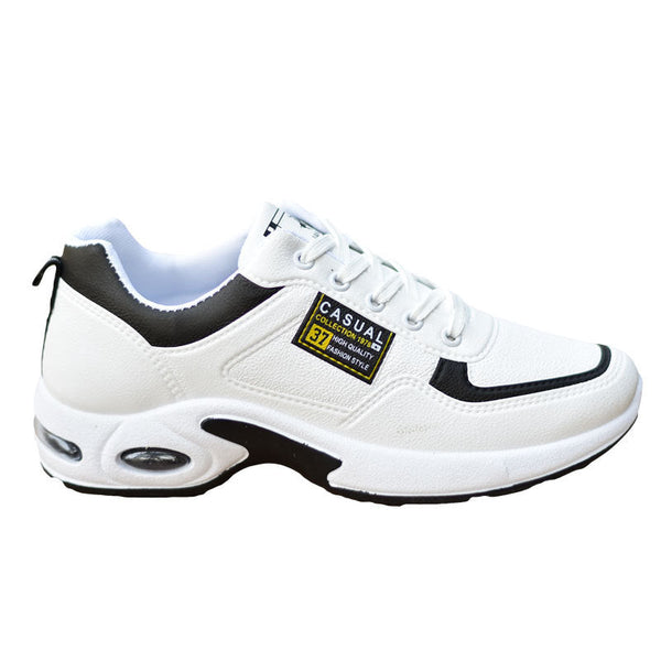 Men's fashionable waterproof low-top sports shoes white shoes student casual all-match running shoes