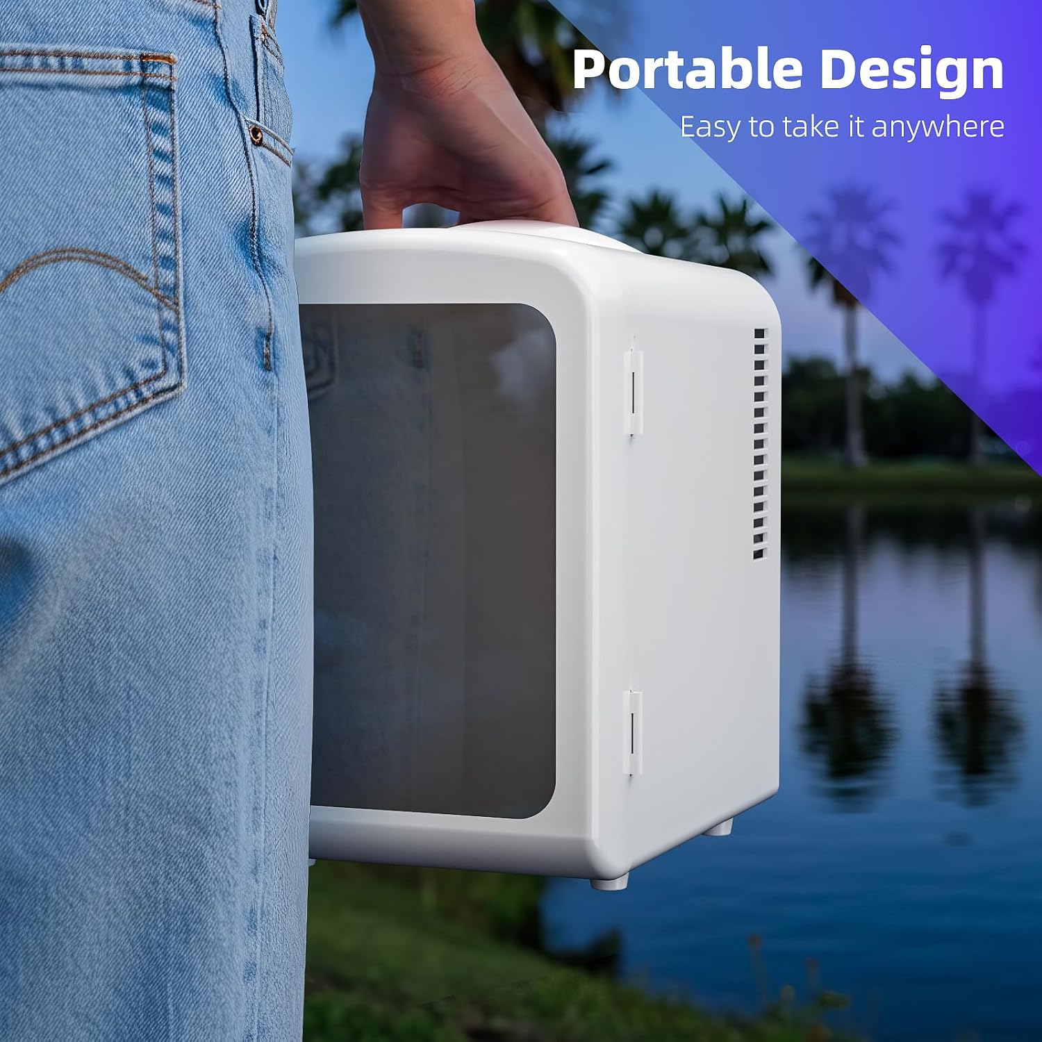 Mini Compact Refrigerator with Gaming Light  F3404L