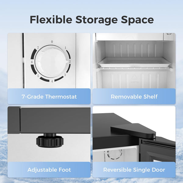 1.6\2.6\3.2 cu. ft Mini Fridge with Freezer