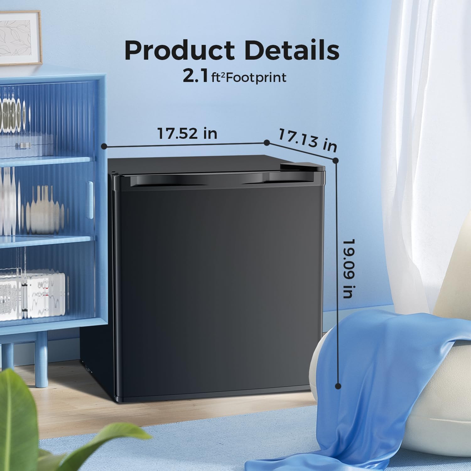 1.6\2.6\3.2 cu. ft Mini Fridge with Freezer