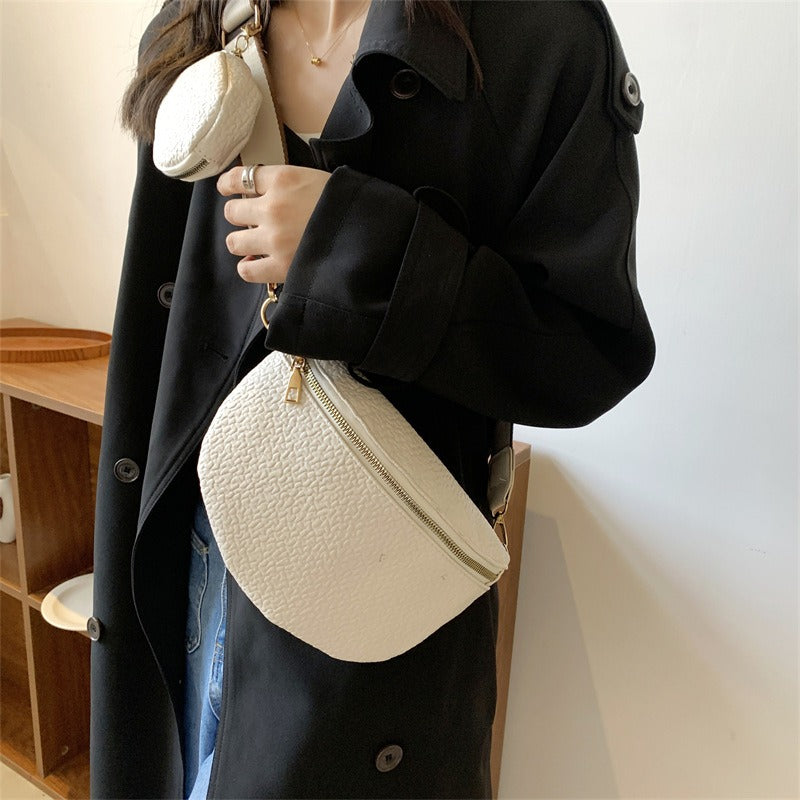 Minimalist chest bag for women's crossbody single shoulder diagonal cross waist bag