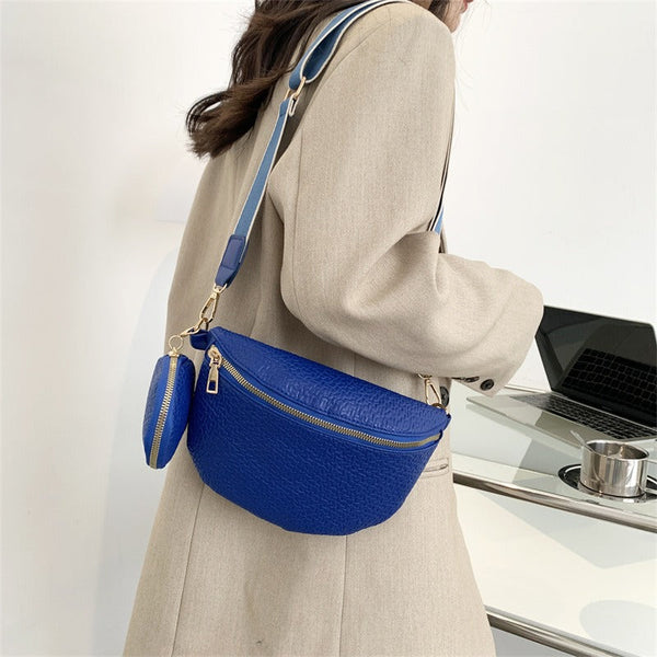 Minimalist chest bag for women's crossbody single shoulder diagonal cross waist bag