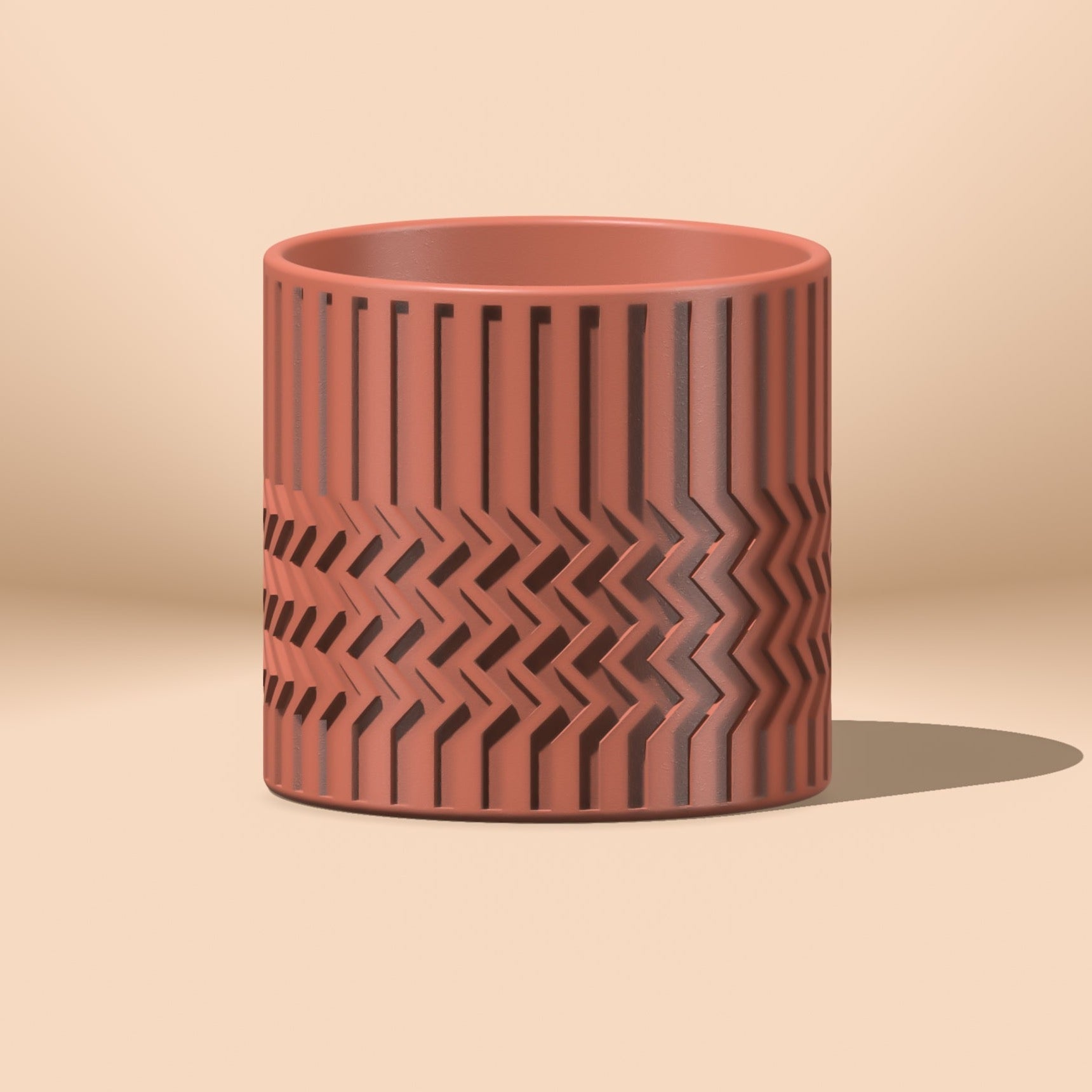 Minimalist Zig-Zag Planter