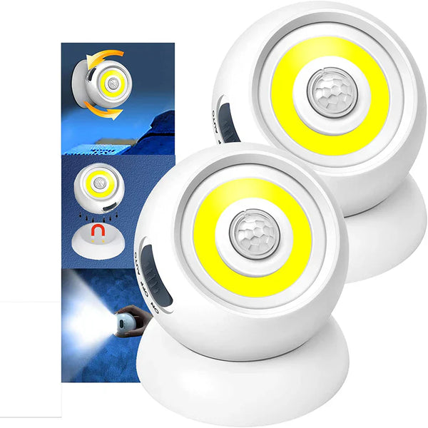 2 Pack 500 Lumens Motion Sensor Night Light