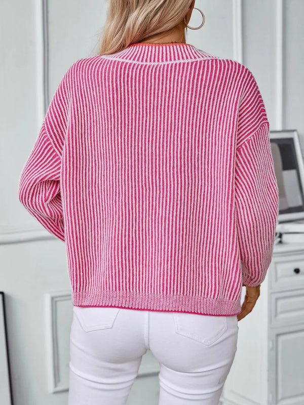 New casual pullover loose knit sweater
