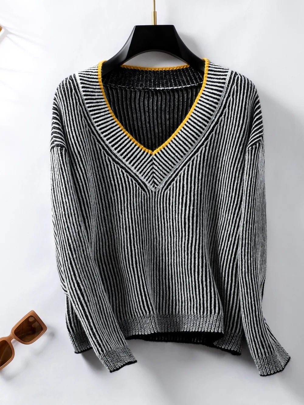 New casual pullover loose knit sweater