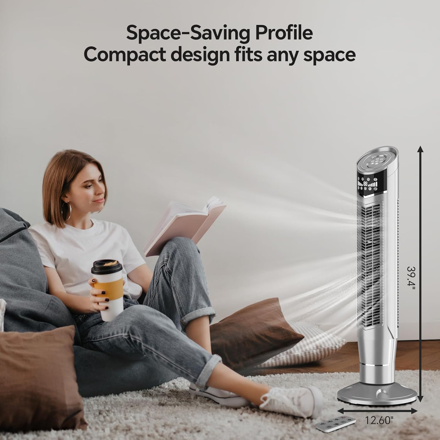 Portable Oscillating Tower Fan