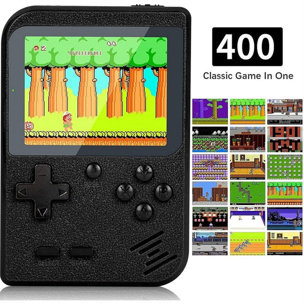 Handheld Game Console with 400 Built-In Games & Controller - 5 Colors