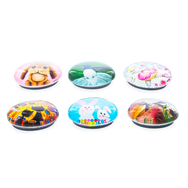 Bunnies, Hummingbird, Cats Easter Theme Fridge Magnets