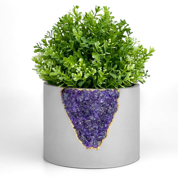6 inch PLANTER AMETHYST