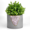 6 inch ROSE QUARTZ PLANTER