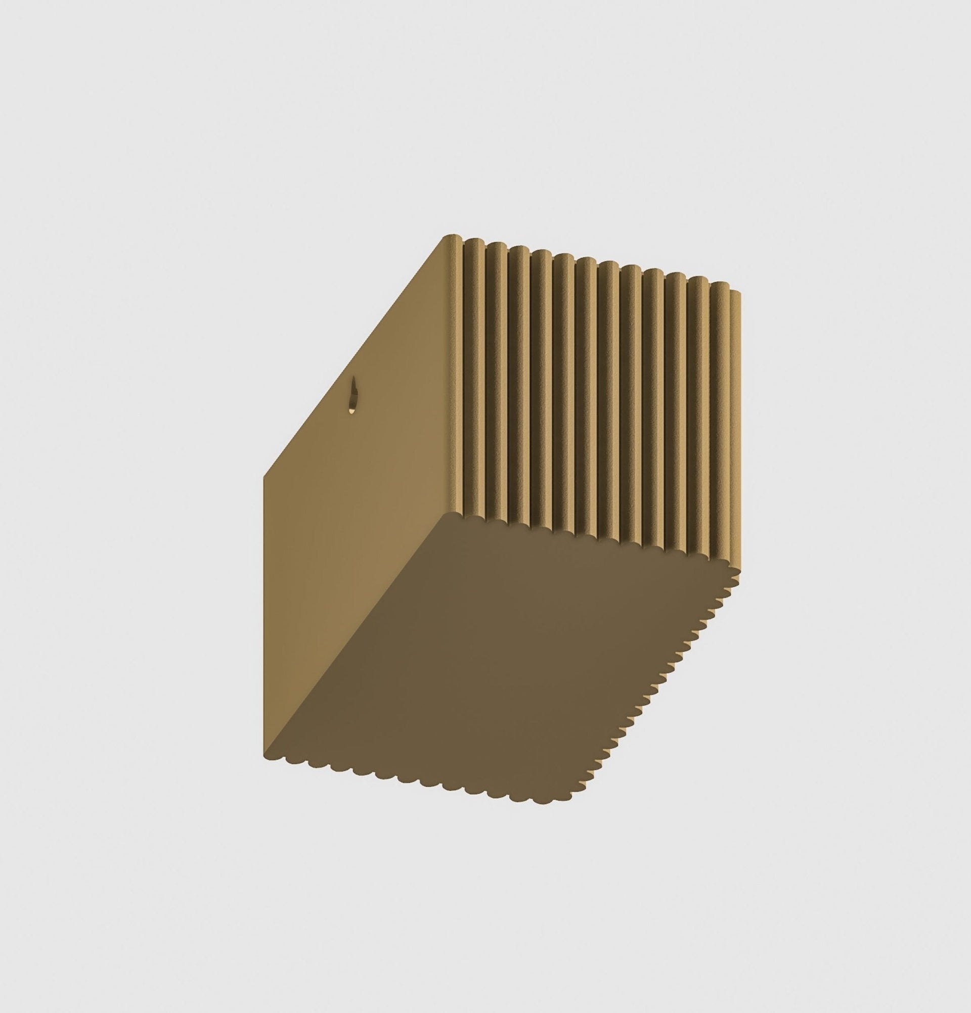 Ribbed Wall Planter, Rectangle