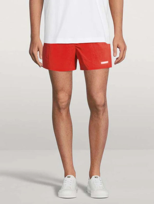 Helmut Lang MEN'S AIRY Logo Polyamide-Blend Swim Shorts – Lightweight and Quick-Drying