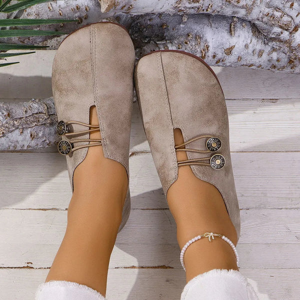 Round Toe Flat Slip-Ons