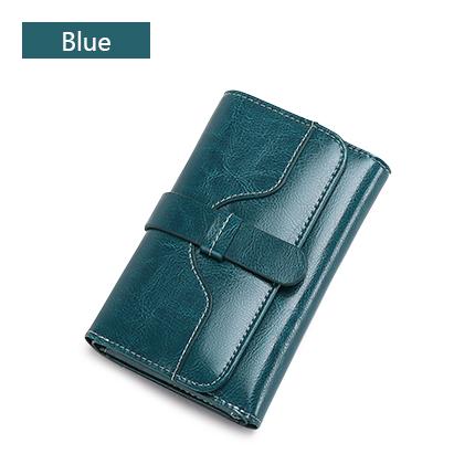 Sendefn  Wallet-female Short Women's Hasp Women Purse Split Leather With Coin Pocket Mini